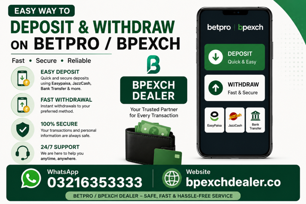 Deposit Methods in BetPro / Bpexch
