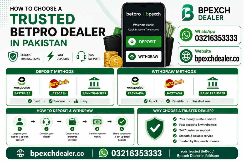 Easy Ways to Deposit and Withdraw in BetPro / Bpexch
